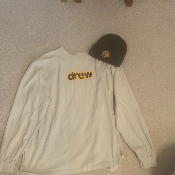Drew house LS shirt with Beanie - Picture 1 of 5